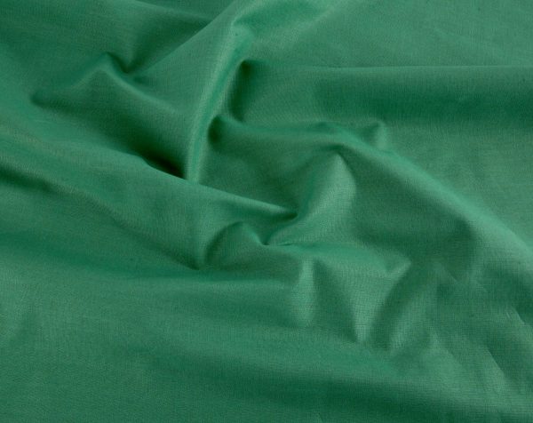 Plain Cotton Poplin - Green - Image 2