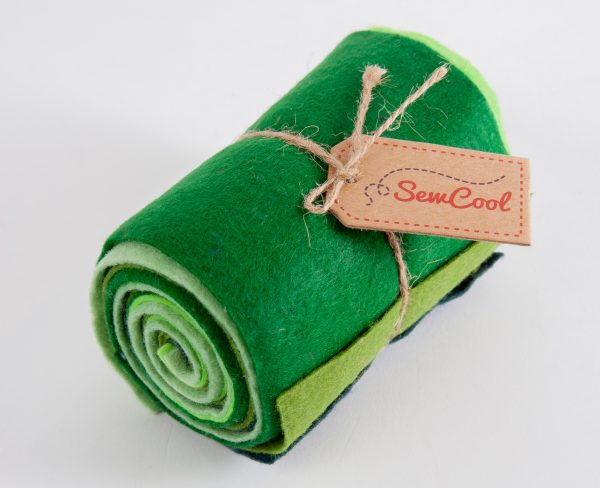 Green Tones Felt Roll