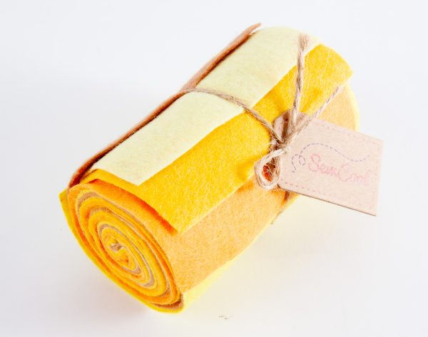 Yellow Tones Felt Roll