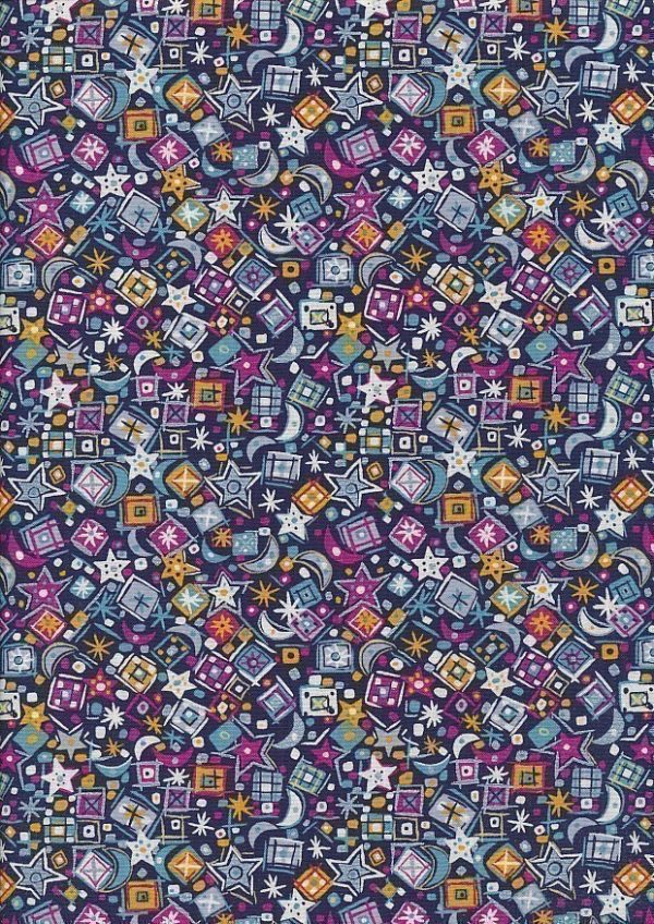 Liberty Fabrics Woodland Christmas - Enchanted Forest Navy