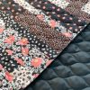Quilted Stepped Patchwork - Black - Image 2