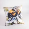 Bee cushion panel - White Flower - Image 4