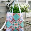 Daisy Lane Spring Flowers Patchwork Cushion Panel - Image 5