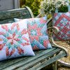 Daisy Lane Spring Flowers Patchwork Cushion Panel - Image 4