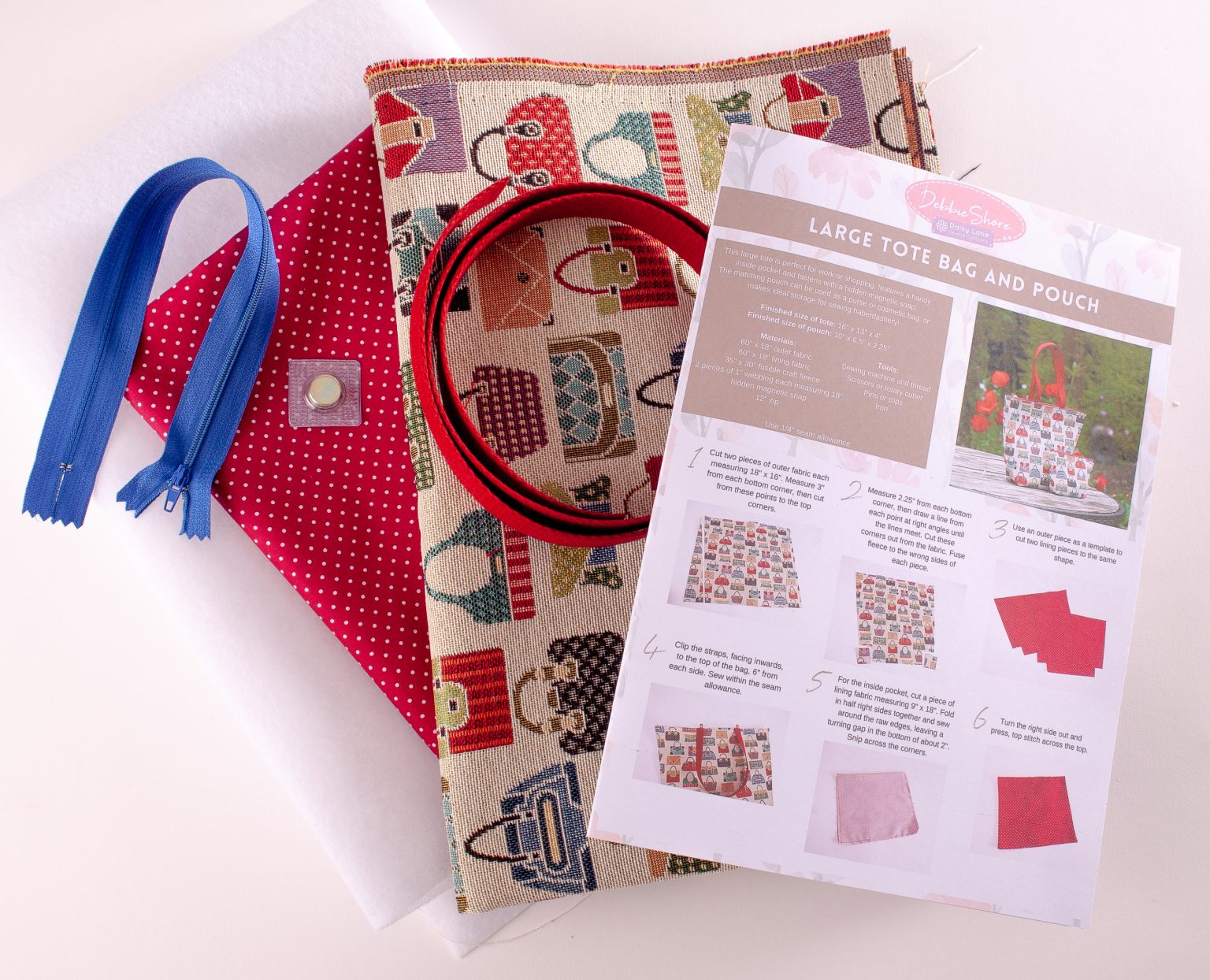 Tapestry Tote and Pouch Kit - Bags – Debbie Shore Sewing