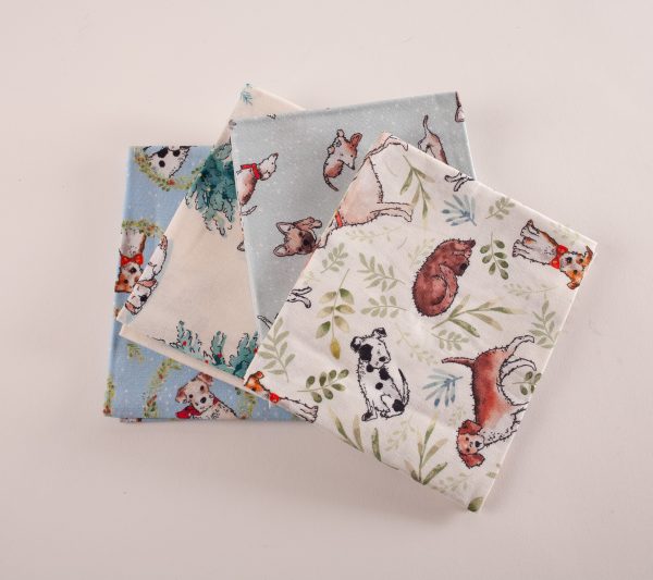 Man's Best Friend - Christmas 4 Fat Quarter Pack