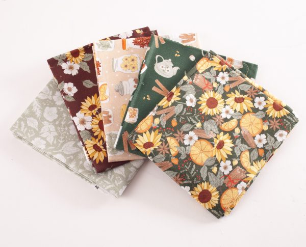 Kimberley Hind Cinnamon Spice 5 Fat Quarter Pack