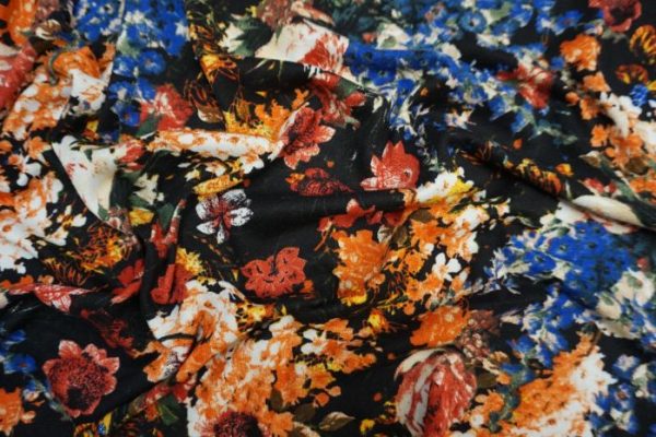 Lady McElroy Poly Viscose Knit - Wild Bouquet