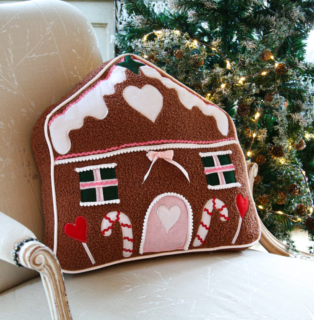 Gingerbread House Cushion Add-on: Free Decorative Appliqué Shapes!