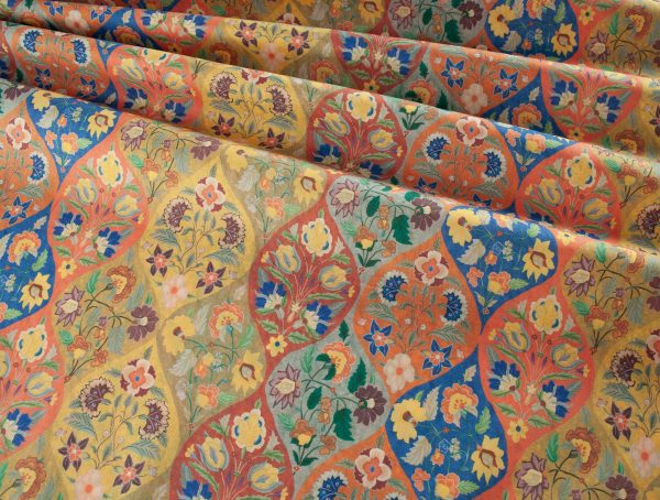 John Louden Super Fine Cotton Lawn - Bohemian Floral Gold