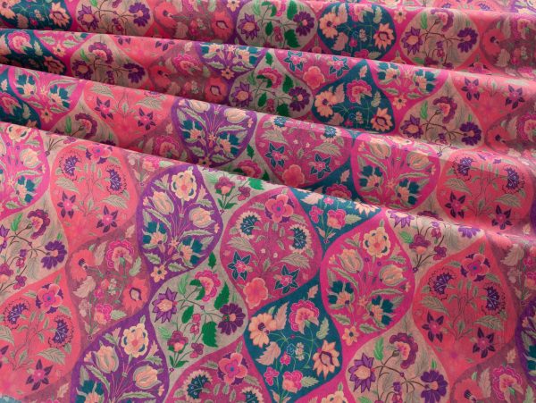 John Louden Super Fine Cotton Lawn - Bohemian Floral Pink