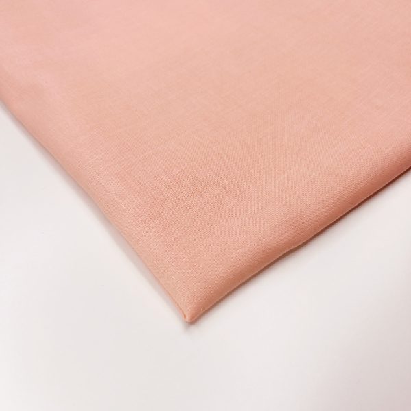 Lifestyle 150cm Wide Plain Cotton - Peach