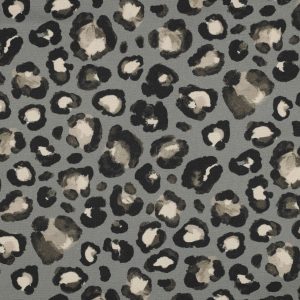 Soft Deluxe Canvas - Animal Print on Grey/Sage