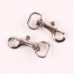0.5" Silver Swivel Clasps x 2