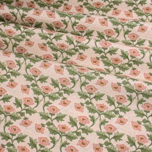 V&A William Morris Organic Cotton - Morris Muses Vintage Peony