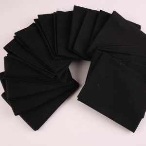 16 x Black Fat Quarters