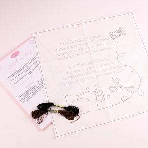 Stitchery Art Panel - Eight Days a Week