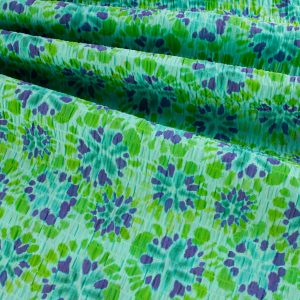 Deadstock Dressmaking Fabric - Crinkle Tie Dye Look Poly Lycra
