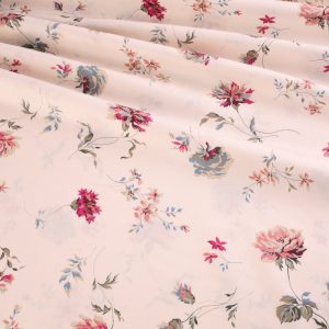 Deadstock Dressmaking Fabric - Laura Ashley Floral on Cream Viscose
